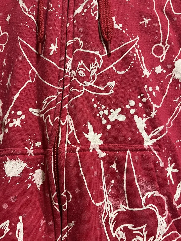 Sudadera con Capucha Disney Con Campanilla Cremallera Completa Manga Larga Rosa Talla L Juvenil Foto 4 de 4