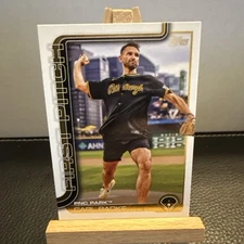 2025 Topps Series 1 First Pitch FP-6 Carl Radke Pittsburgh Pirates PNC Park