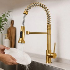Kitchen Sink Mixer Tap Pull Out Spray Chrome Black Standard Premium Faucet UK