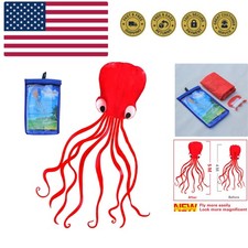 Soft Octopus Kite Series, Beautiful Kite with Long Colorful Tail for Kids and...