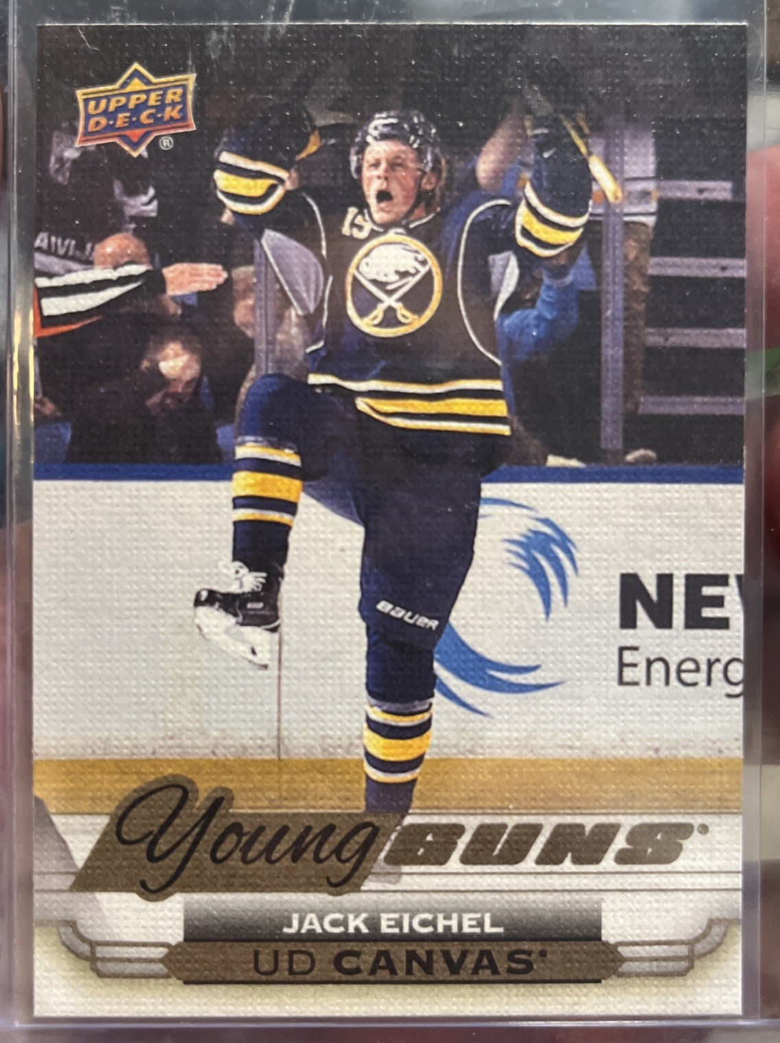 2015-16 Upper Deck Series 1 Young Guns Canvas Jack Eichel RC #C91