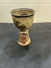 TREMAR POTTERY/ CORNWALL UK/ VTG WINE GOBLET. 1970’s.