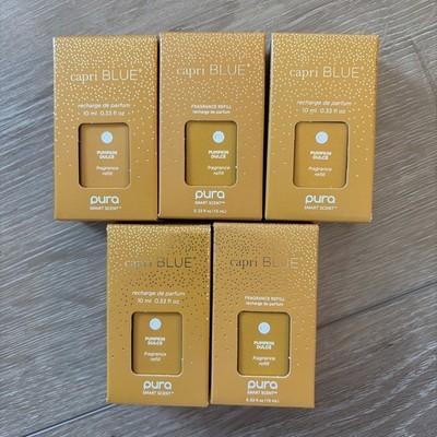 Capri Blue Pura Smart Scent Fragrance Refill Pumpkin Dulce 5 Pack New