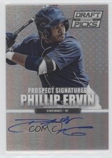 2013 Prizm Perennial Draft Picks Prospect Signatures Silver Phil Ervin Auto 1tr