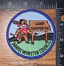 Daniel Webster Council New Hampshire Camp Carpenter Blue Border BSA Patch
