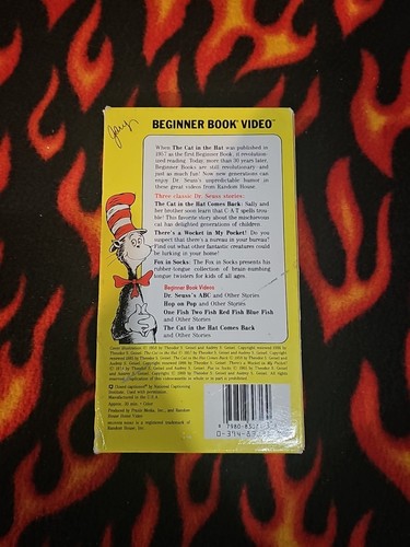 The Cat in the Hat Comes Back (1989, VHS) - Picture 4 of 8