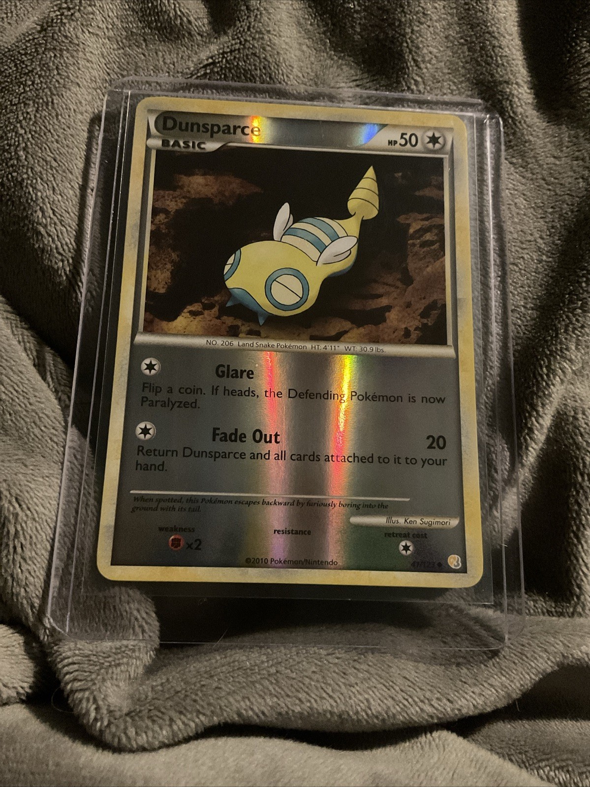Pokémon TCG Dunsparce Reverse Holo 41/123 HeartGold Soulsilver Base