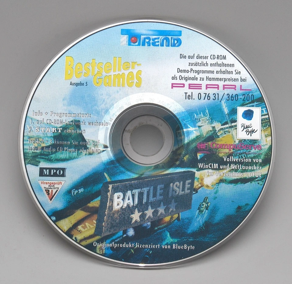 Bestseller Games Nr. 5 – Battle Isle (1991) PC MS-DOS Spiel – Retro Game rar!