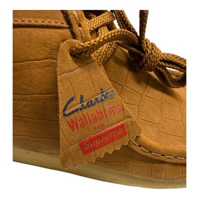 Clarks Originals Wallabee x Supreme 2012 Brown Crocodile Sz 8
