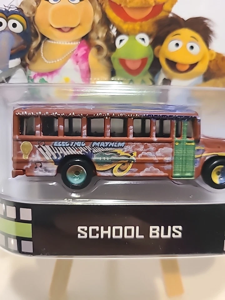 Новый/запечатанный Hot Wheels ретро развлечения MUPPETS школьный автобус - Изображение 3 из 4