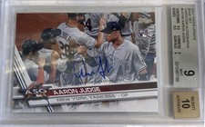 Aaron Judge Rookie Auto 2017 Topps Update ASG Variation BGS 9/10 US166 Yankees 