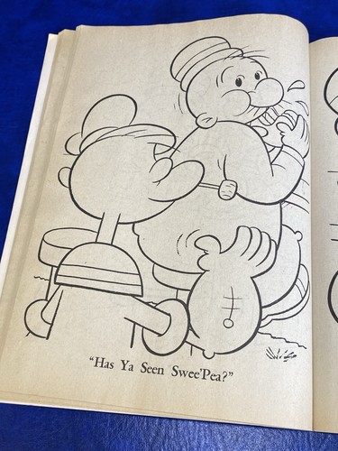 Vtg 1981 Whitman Coloring Book Cutouts Mazes Popeye 140 Pages 5 Marked - Picture 7 of 19