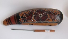 Traditional Carved Guiro 11 1/2"H Latin American Musical Percussion Instrument
