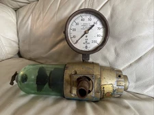 Vintage US Gauge Co NY Air Retard Gauge Steampunk Black 3 3/4” Norgren Regulator