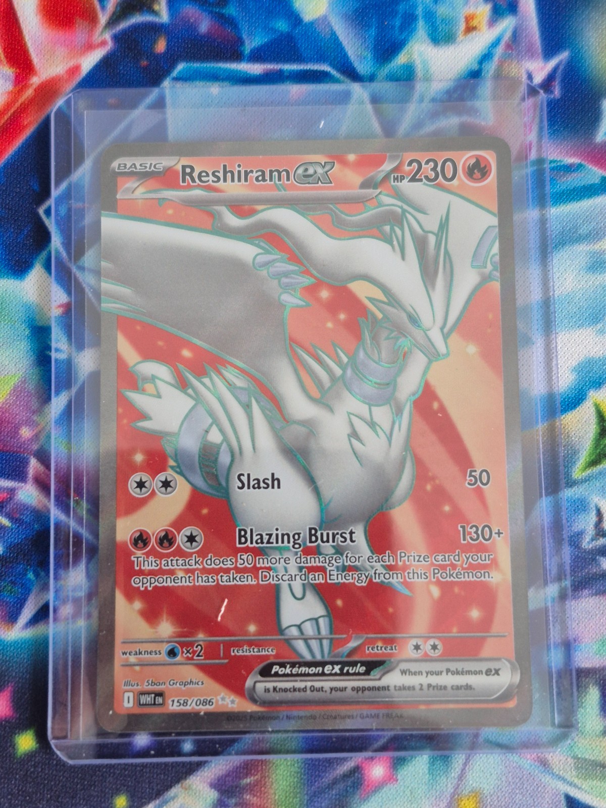 Pokemon Reshiram ex 158/086 Sv: White Flare Holo