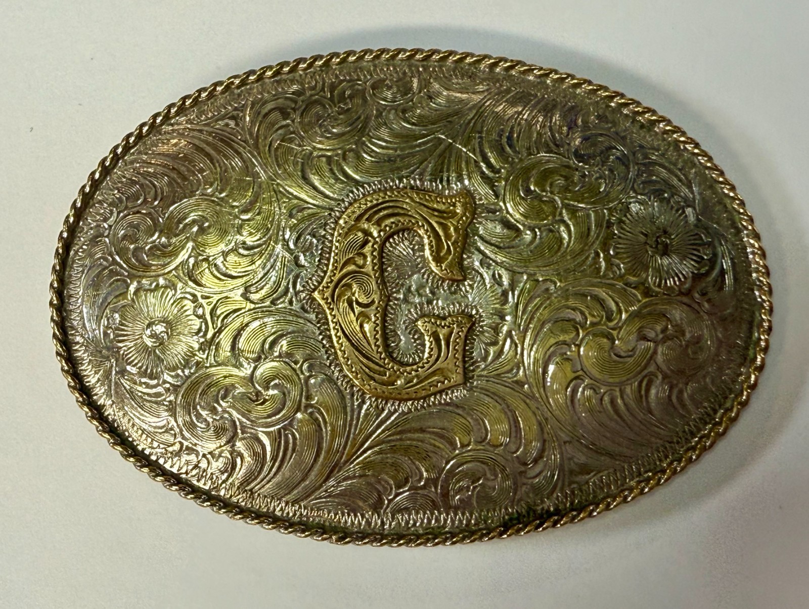 Initial Letter G Monogram Artisan Made? Two Tone … - image 18