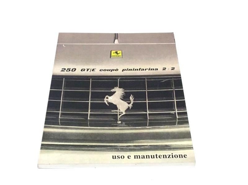Reprinted Ferrari 250 GT/E Owners Manual Handbook (Italian)
