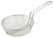 Winco 8 Inch Silver Basket Durable Kitchen Utensil for Home Chefs and Restaur...