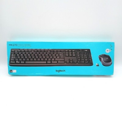 Logitech Tastatur und Maus Set Computer Zubehör MK270 Kabelloses Set Komfortable