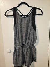 Athletic Works Juniors Gray/Black Activewear Romper Size XXL/18  Sporty  Comfy