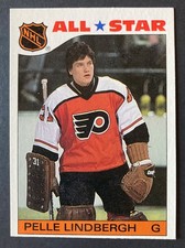 Pelle Lindbergh 1985-86 Topps All-Star Sticker Inserts #6 - Flyers *L7*