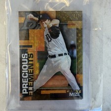 Marketplace image: CASEY MIZE 2020 BOWMAN PLATINUM PRECIOUS ELEMENTS SUPERFRACTOR ROOKIE 1/1