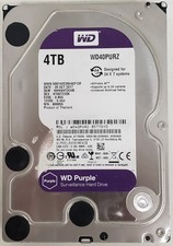 WD WD40PURZ 4TB 3.5" SATA 6Gb/s 5400RPM Surveillance HDD P/N WD40PURZ-85TTDY0.