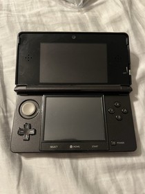 Nintendo 3DS Cosmo Black CIB Complete In Box Japanese OEM Clean Tested/Working