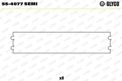 GLYCO Lagerbuchse, Pleuel 55-4077 SEMI für ALFA ROMEO CHEVROLET CITROËN