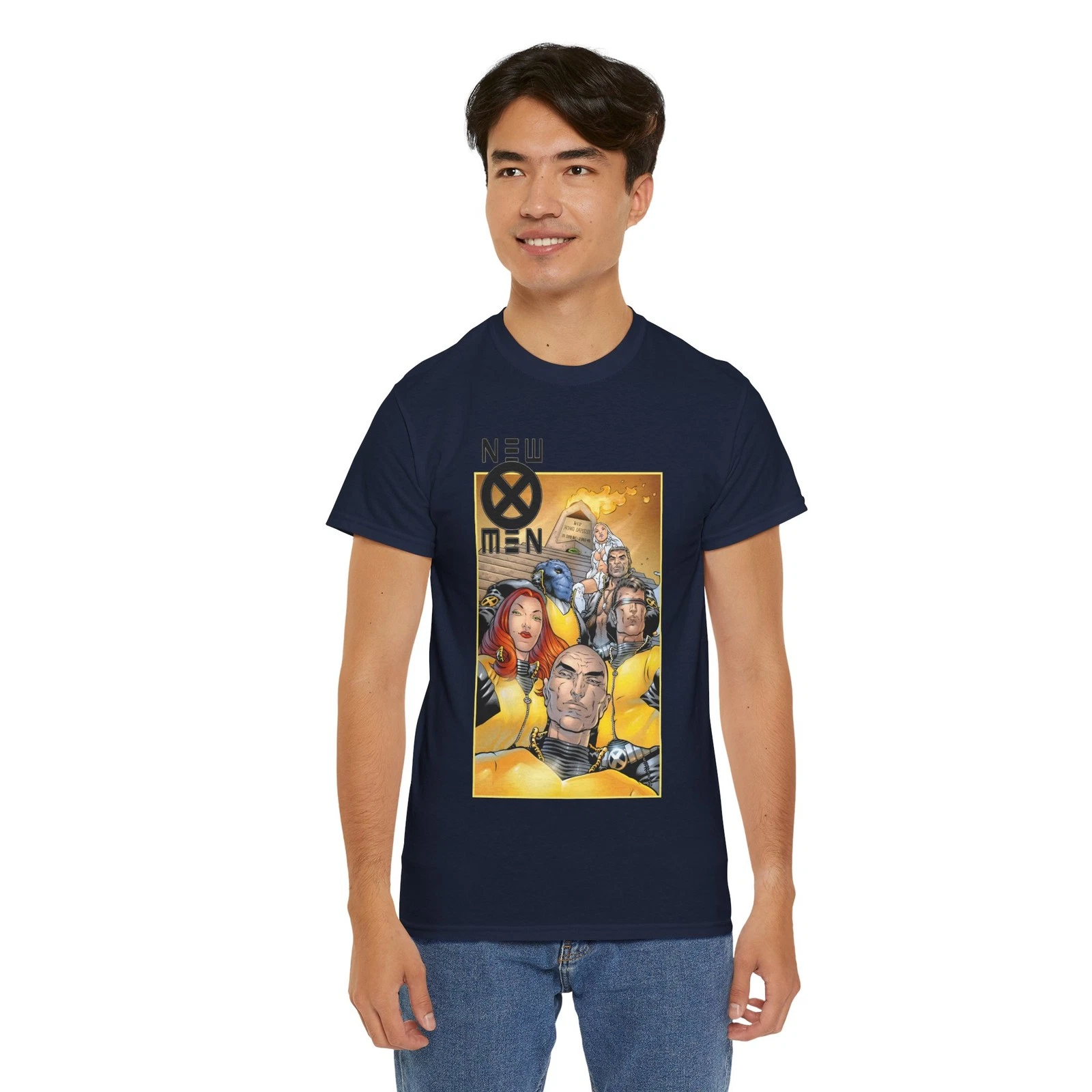 New X-Men T-Shirt - Frank Quitely - Cyclops, Jean Grey, Wolverine, Professor X