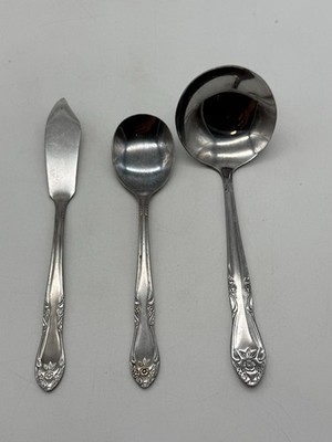 3-Piece Customcraft CUS2 Stainless Steel Hostess Set