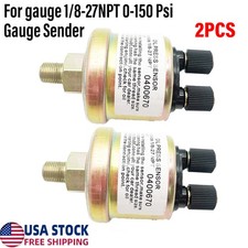 0-10 Bar Oil Pressure Sensor For Gauge 18-27npt 0-150 Psi Gauge Sender 2pin 2x 0-10 Bar Oil Pressure Sensor For Gauge 18-27npt 0-150 Psi Gauge Sender 2pin 2x