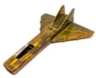 Vintage Hot Wheels Redline Era 1970 Mattel HOT BIRDS Gold STAR GRAZER Plane LOOK