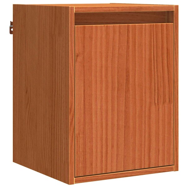 Wandschrank Massives Kiefernholz Wachsbraun 30X30X40 Cm-image