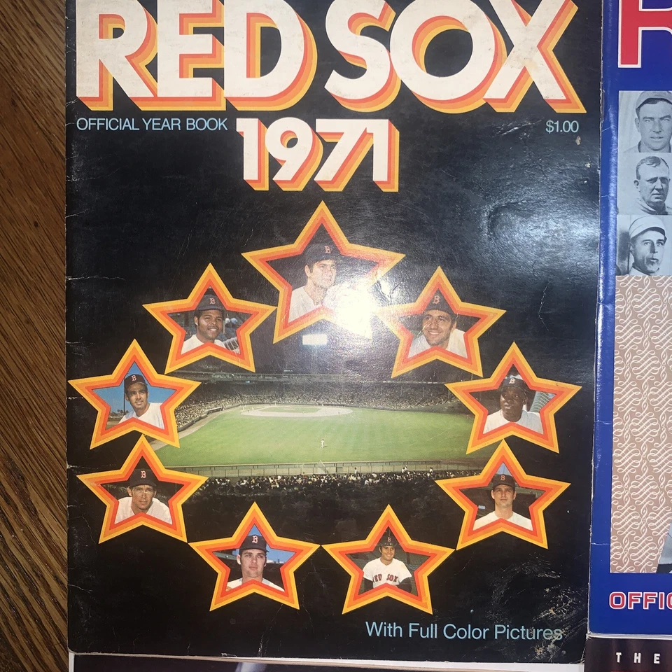 1969 Boston Red Sox Official Program + 1970, 1971, 1975, 1986 And 1988 Yearbooks - Image 4 of 4