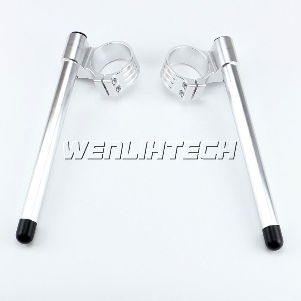 スナップオン、ファーストバイク 41MM Motorcycle High Lift Clip Ons Handlebar For Suzuki SV650 1999