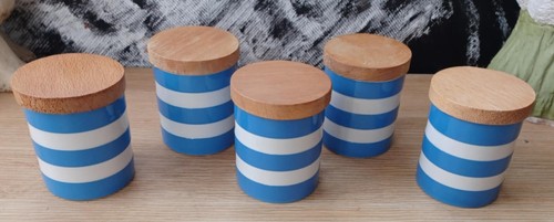 Cornishware Kitchenware T.G. Green set of 5 Canisters