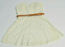 City Triangles juniors party cream lace dress size 11