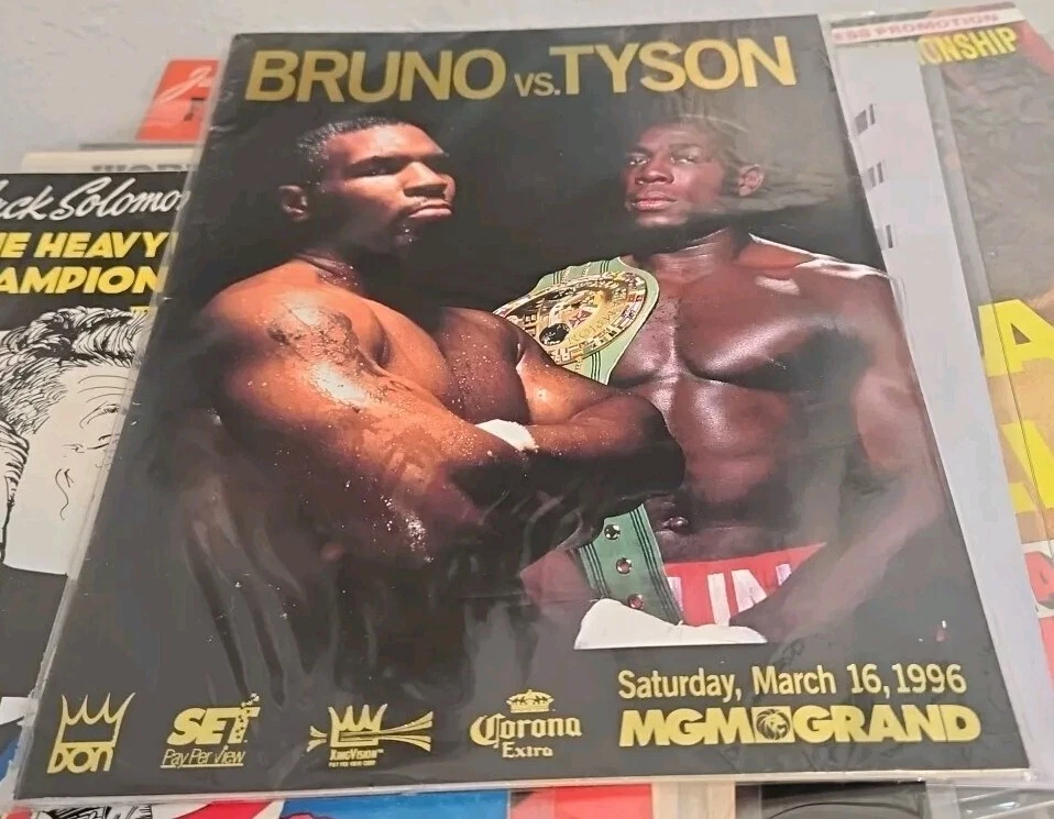 SEALED 1996 Frank Bruno vs Mike Tyson Boxing OFFICIAL Program MGM DON KING VEGAS - Image 2 of 4