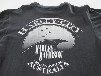 Harley Davidson Brunswick Australia T-shirt Size Large | eBay