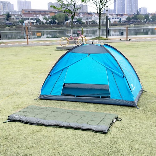 Invidual Sleeping Bag Unisex Outdoor Green 03 Season Zipper Constant Temperature - Picture 7 of 8