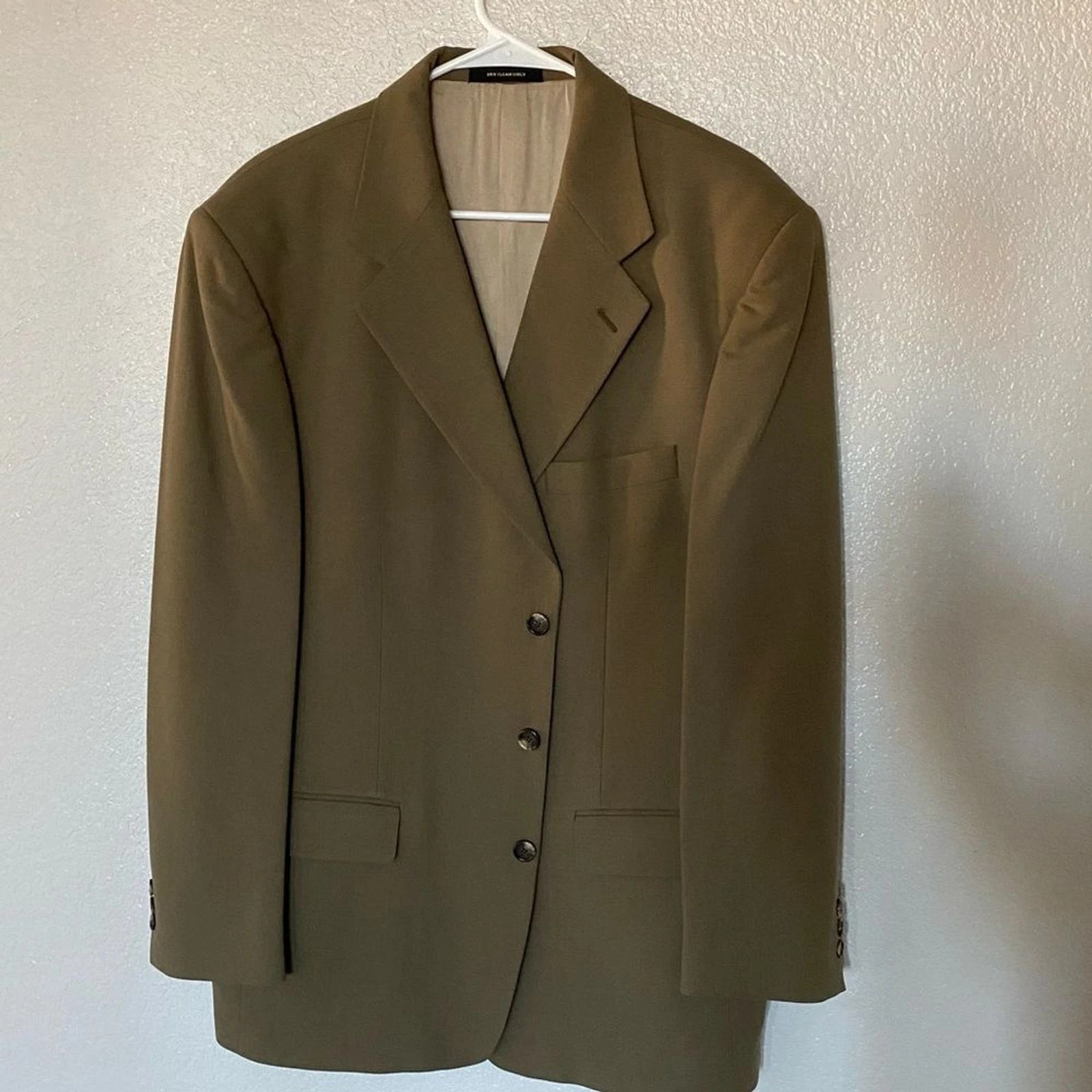 GIVENCHY Giacca cappotto sportivo 3 bottoni beige verde GIVECHY MONSIEUR uomo MINT VINTAGE 40L GIVECHY MONSIEUR