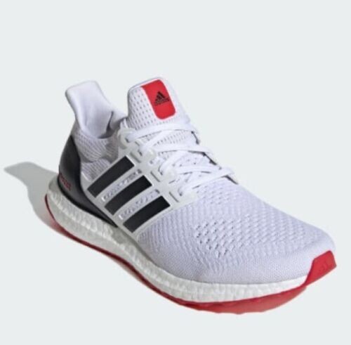 ADIDAS ULTRABOOST 1.0 RUNNING SHOES MEN'S SZ 8.5 NIB ID5879 WHITE RED ...