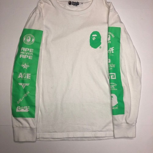 Bape All Logos Long Sleeve Graphic T 