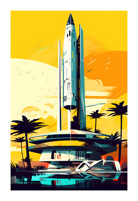 1960s Mid Century Modern Atomic Age Art Print mca13 | eBay
