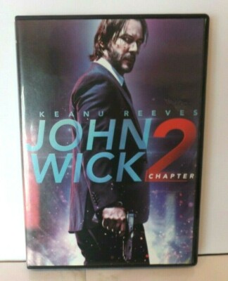 JOHN WICK CHAPTER 2, KEANU REEVES, DVD, CASE CASE COVER ARTWORK