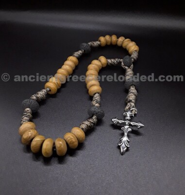 The Military 550 Paracord Anglican Rosary, Stainless Silver Steel