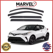 Out-Channel Window Vent Visor Rain Guards Deflectors for Toyota C-HR 2018-2022