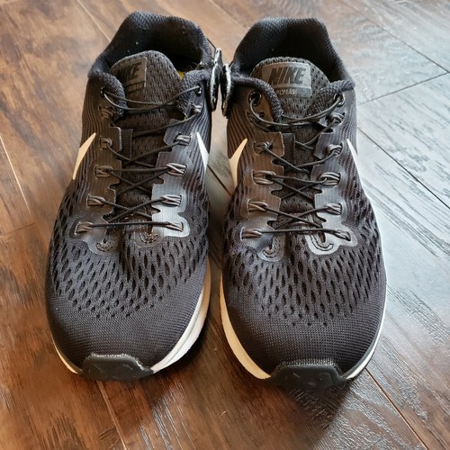 Nike Women's Size 7.5 Air Zoom Pegasus 34 Flyease Running Shoes Black & White - Picture 4 of 16