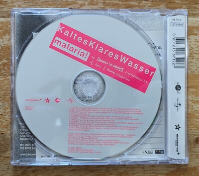 Malaria vs. Chicks On Speed- Kaltes Klares Wasser CDS- 4TRK MAXI